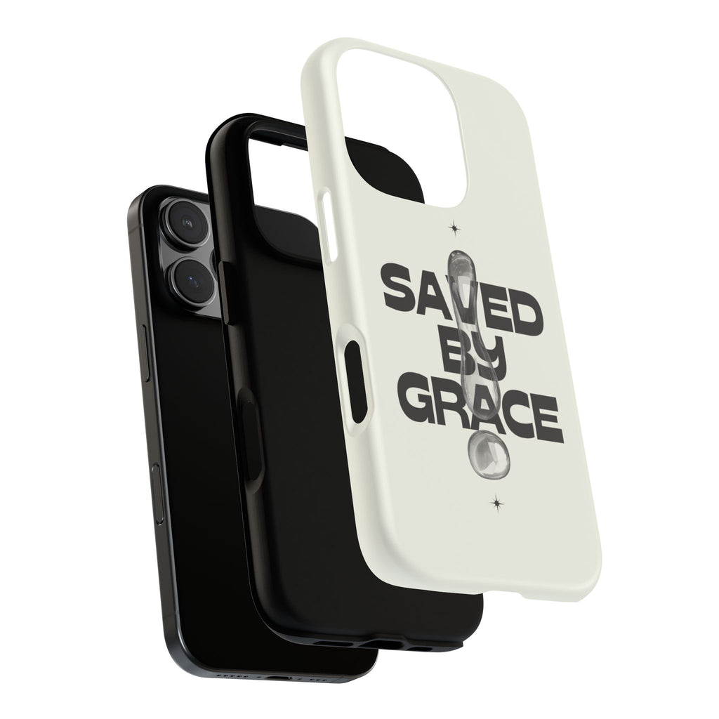 Saved By Grace Tough Phone Case — Christian Faith iPhone Cover