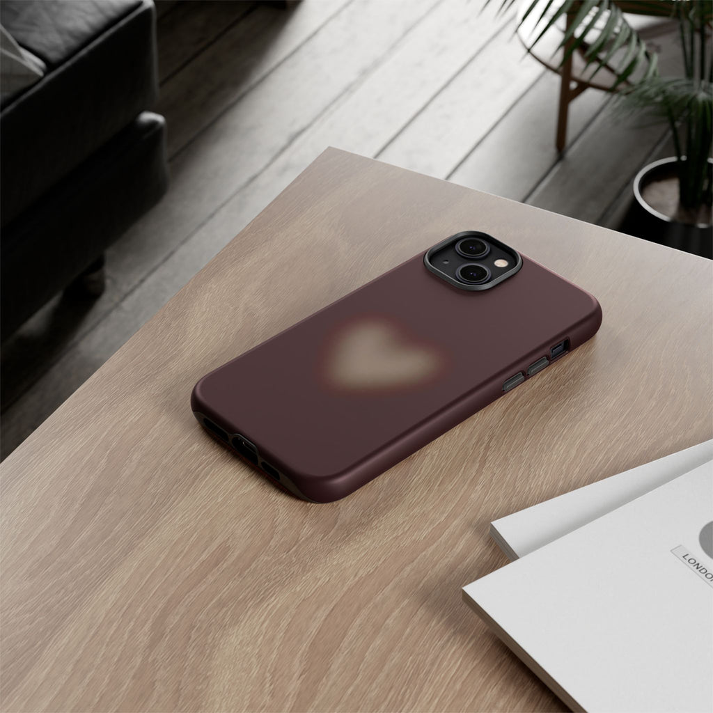 Tough Cases — Blurred Heart Protective iPhone Case
