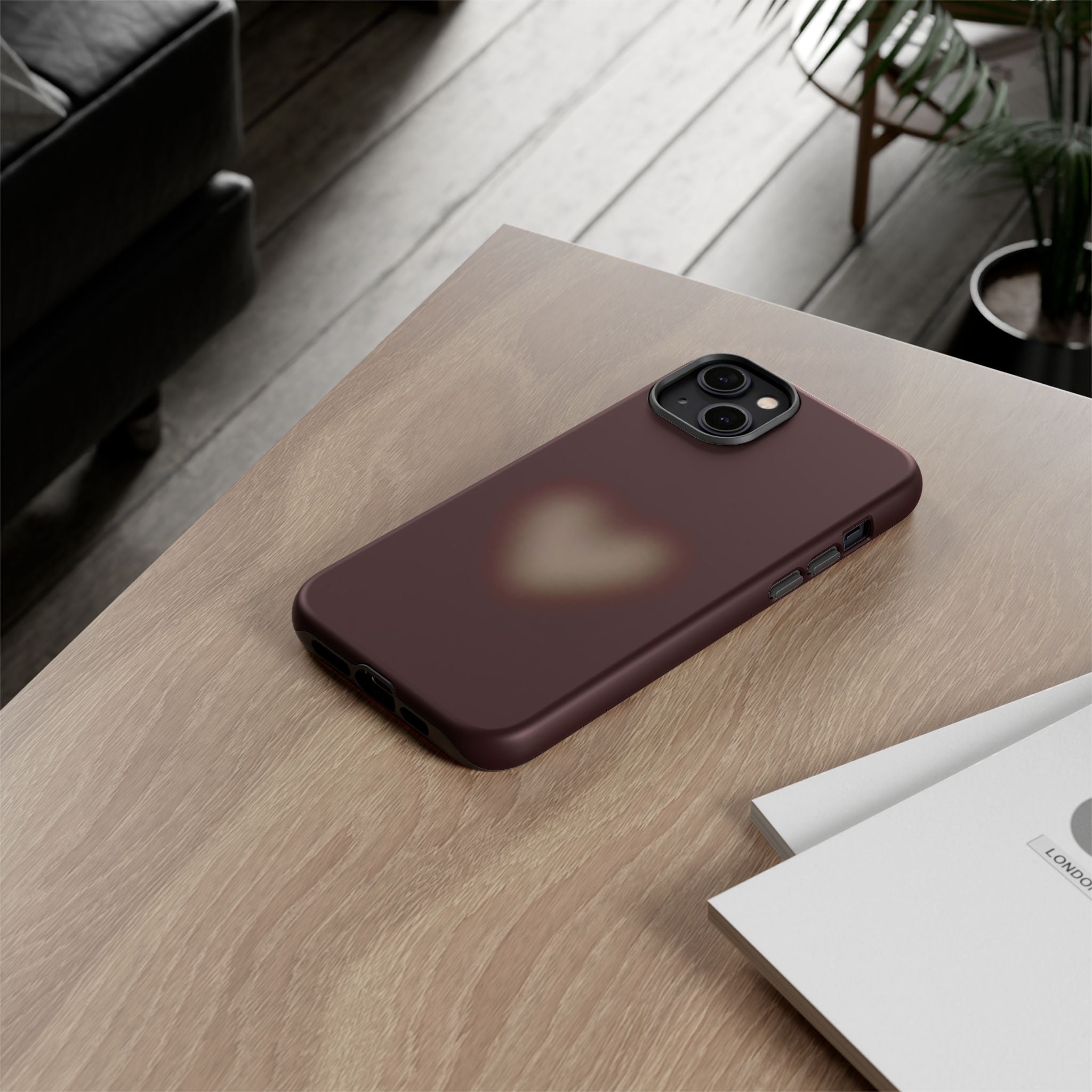 Tough Cases — Blurred Heart Protective iPhone Case