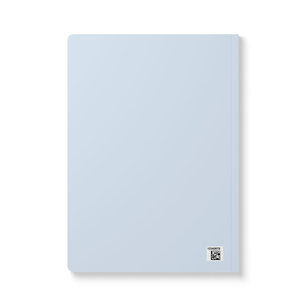 Minimal Light Blue Notebook — Softcover Journal with 'Notebook' Cover, Printed Interior