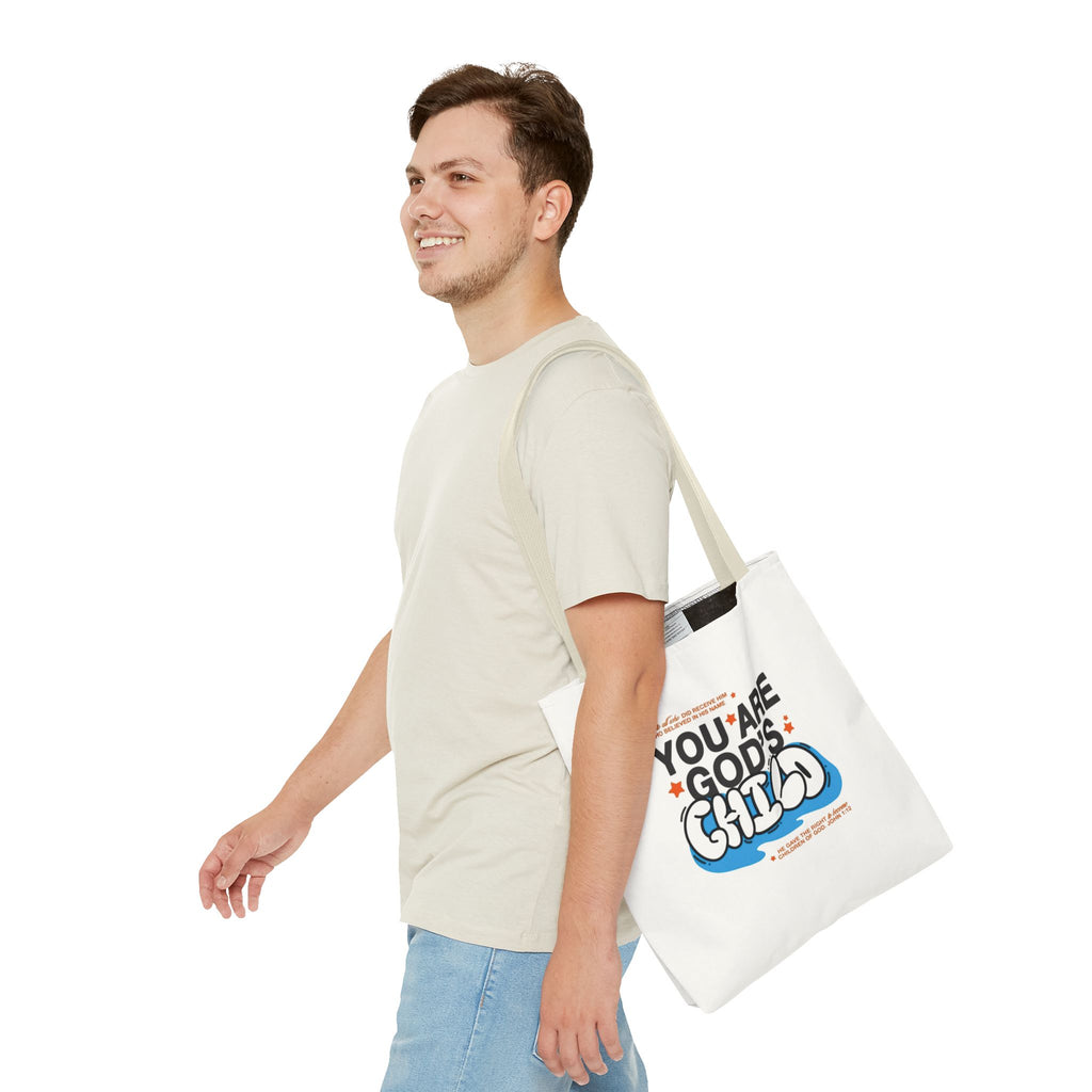 Inspirational "You Are God's Child" Tote Bag