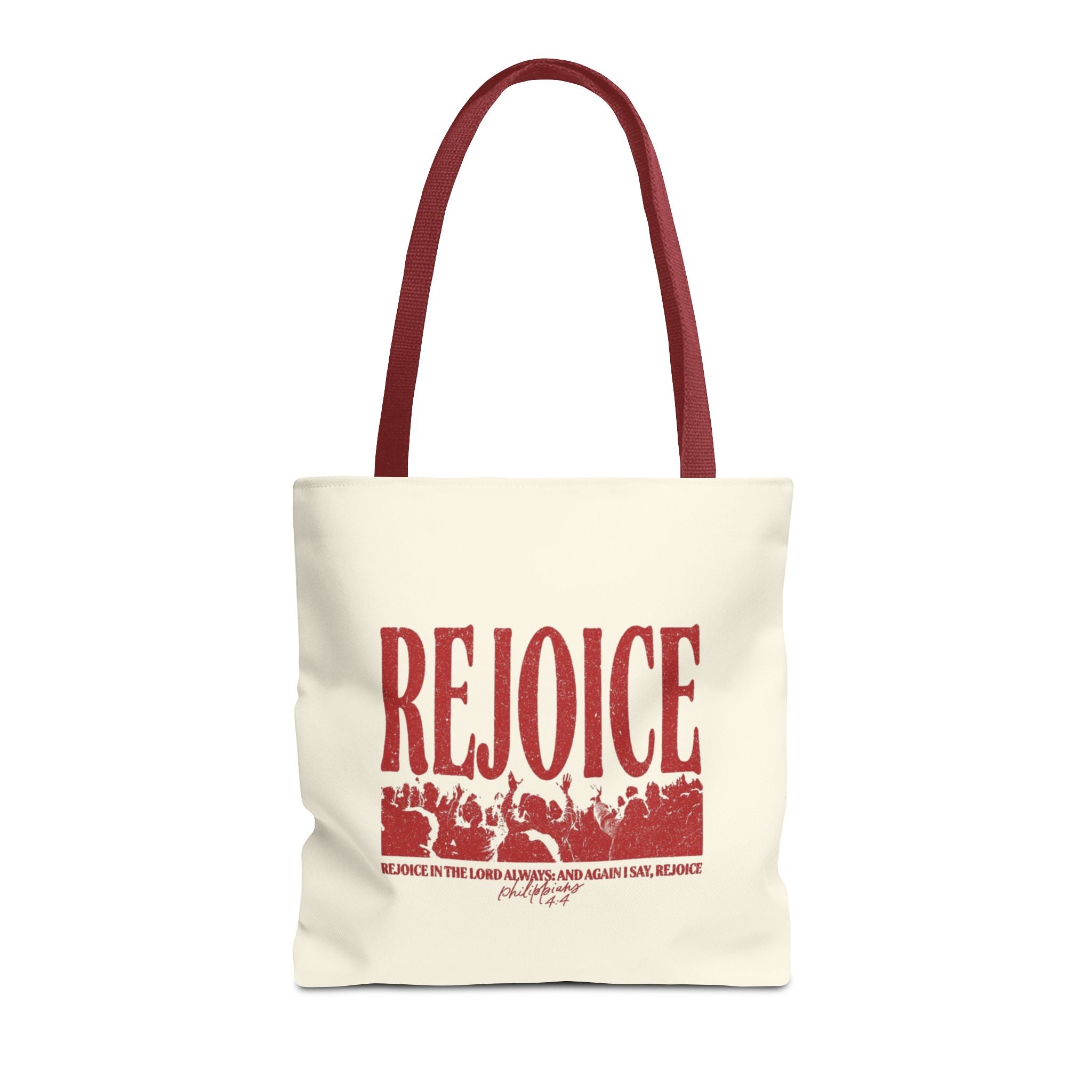 "Rejoice" Graphic Tote Bag