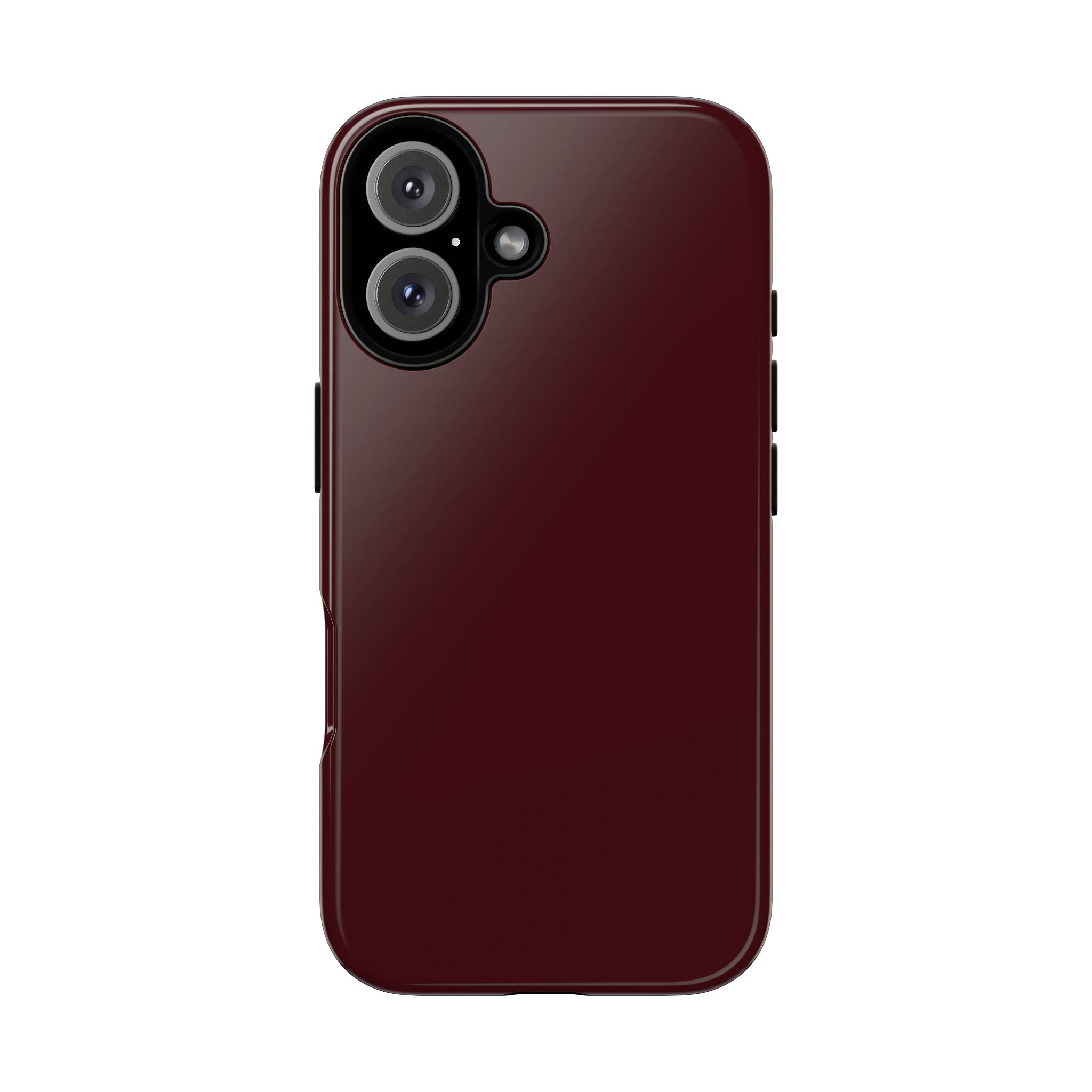 Maroon Tough iPhone Case — Slim Impact-Resistant Protective Cover