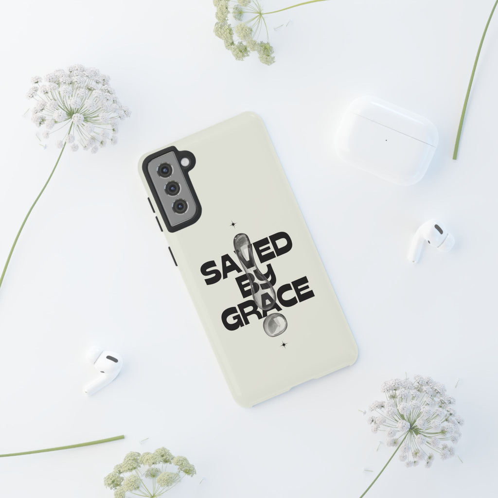 Saved By Grace Tough Phone Case — Christian Faith iPhone Cover