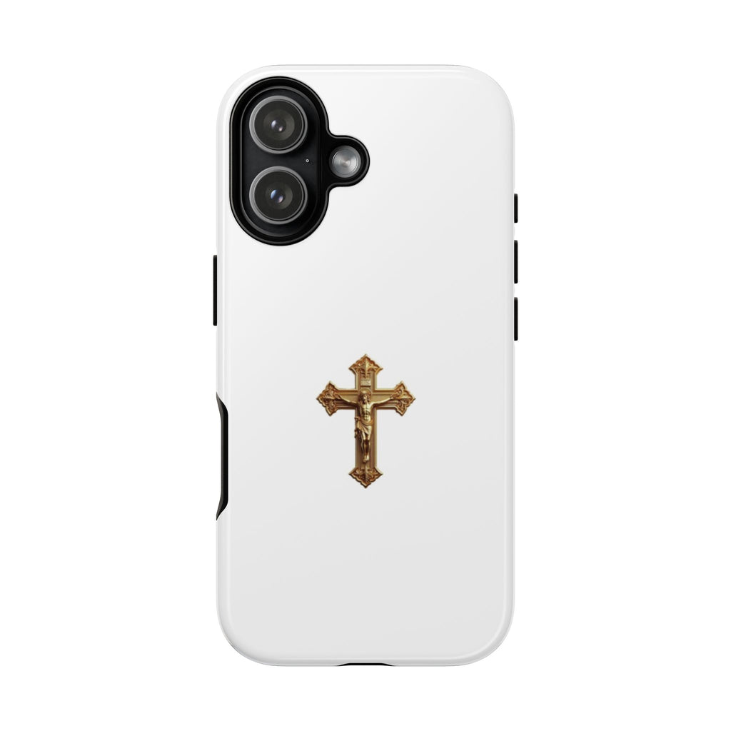 Gold Cross Tough Phone Case | Protective Cover