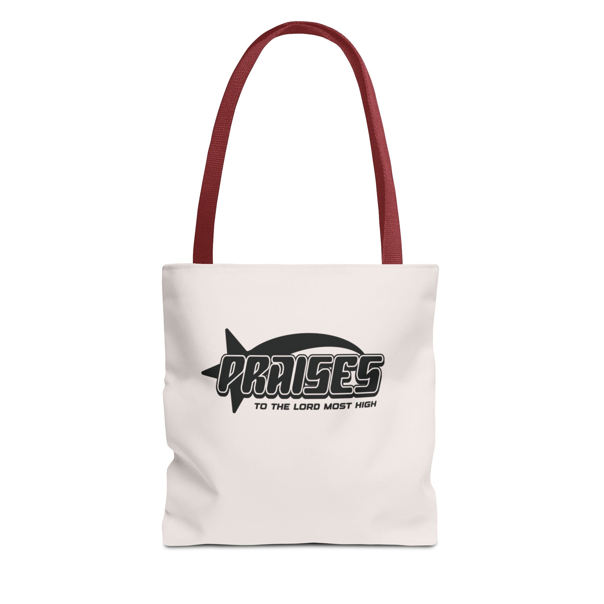 Praise Tote Bag — 'Praises to the Lord' Scripture Canvas Tote