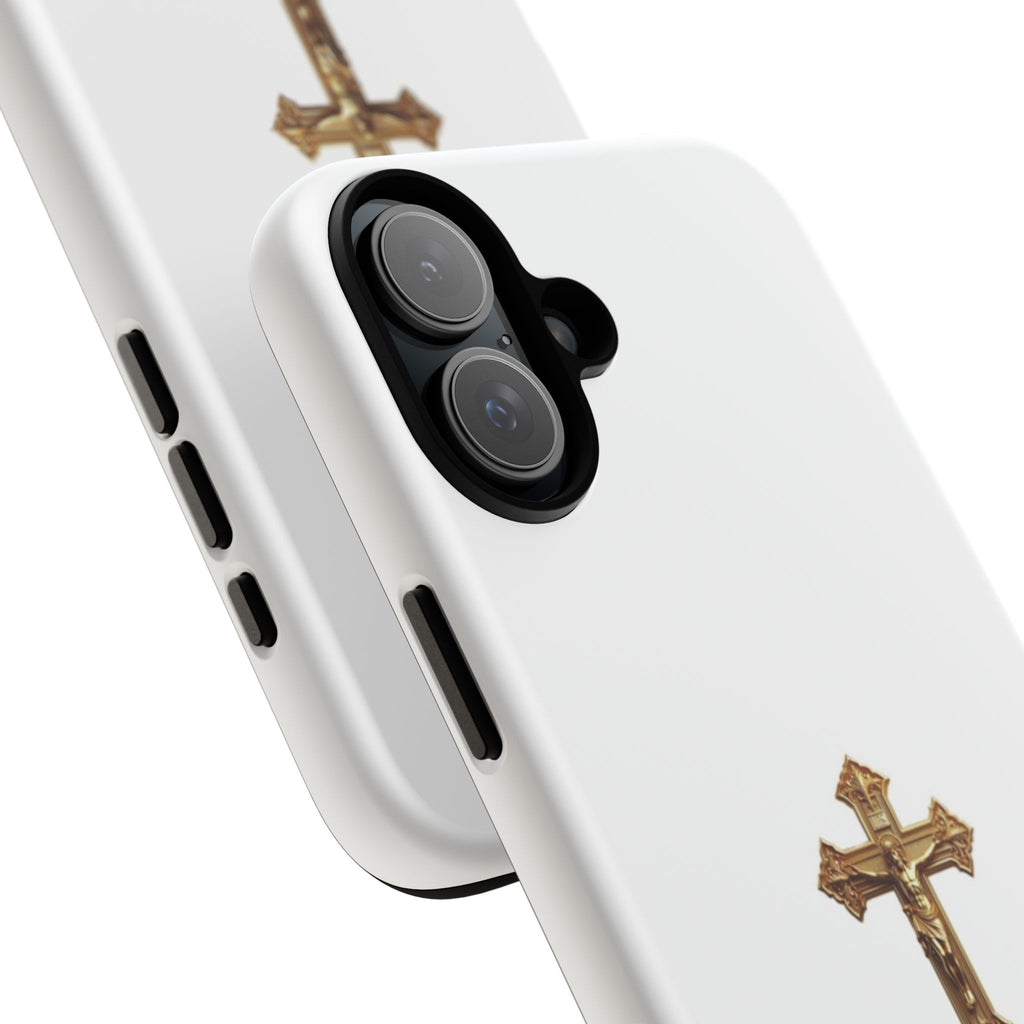 Gold Cross Tough Phone Case | Protective Cover