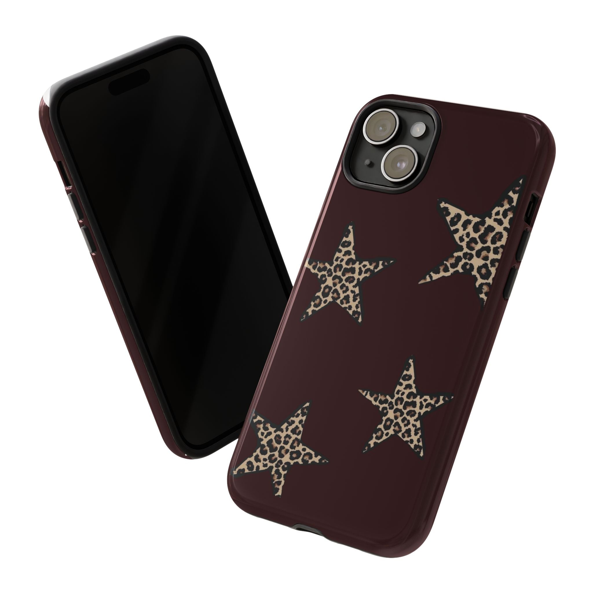 Leopard Star iPhone Case — Chic Brown Protective Tough Case