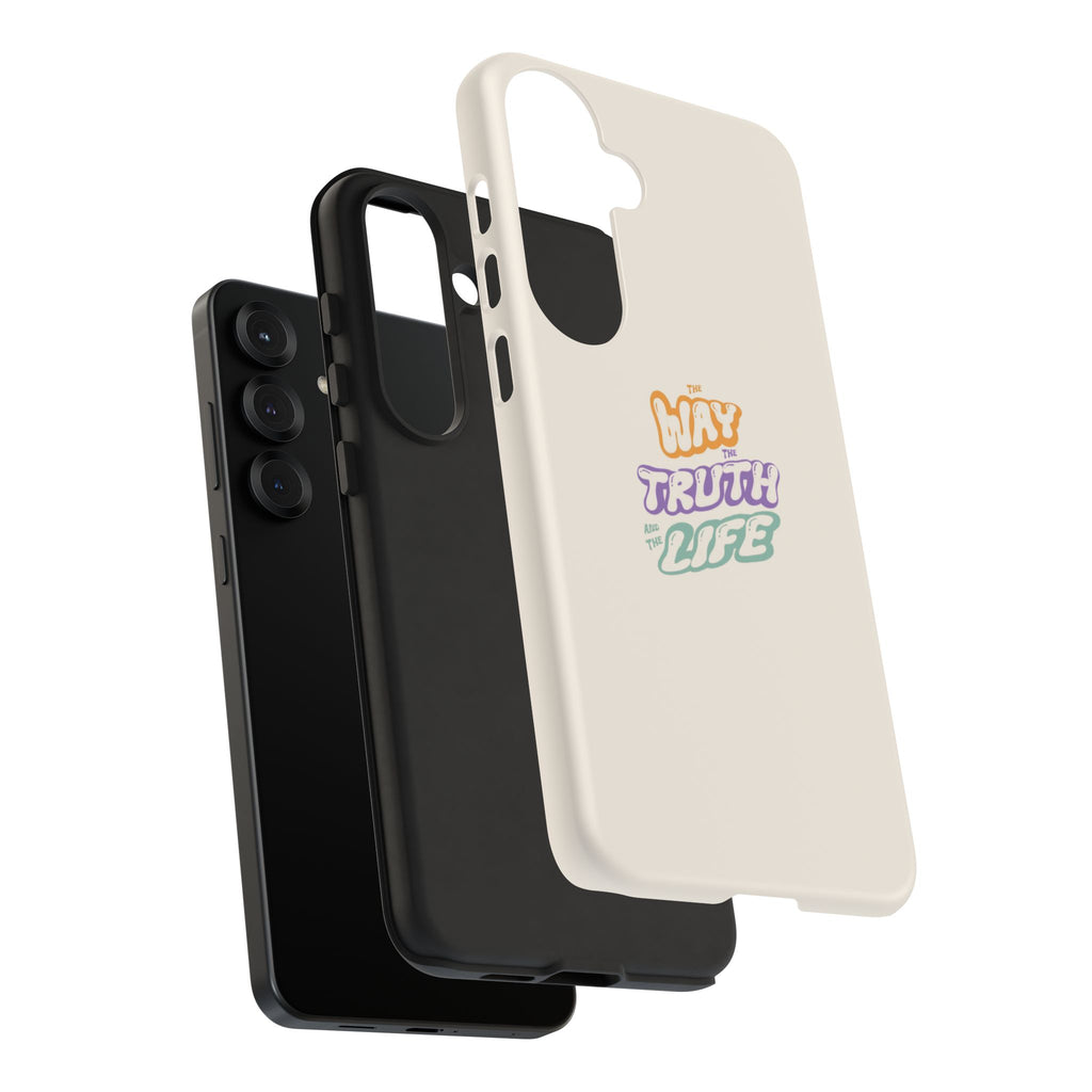 'Way,Truth,Life' Pastel Graphic Protective Tough Case