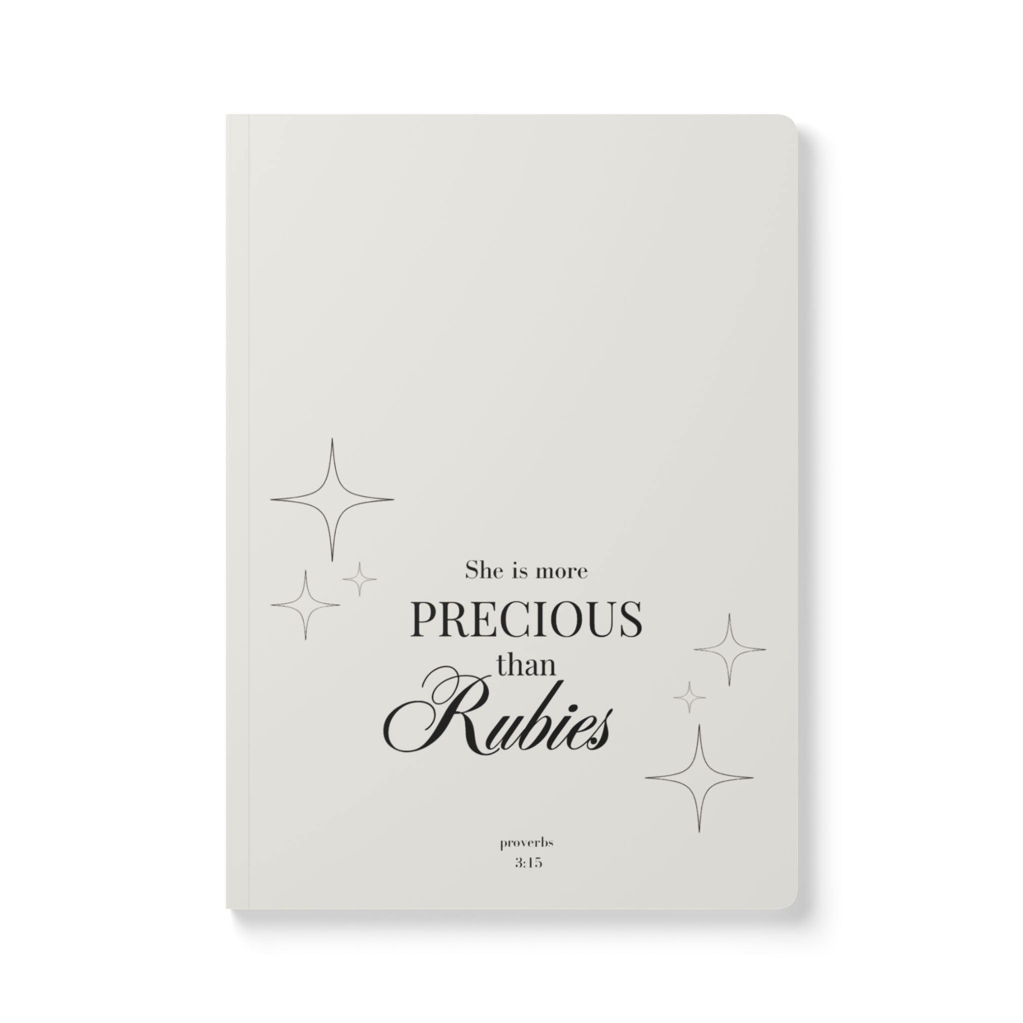 "She is More Precious Than Rubies" - Softcover Journal
