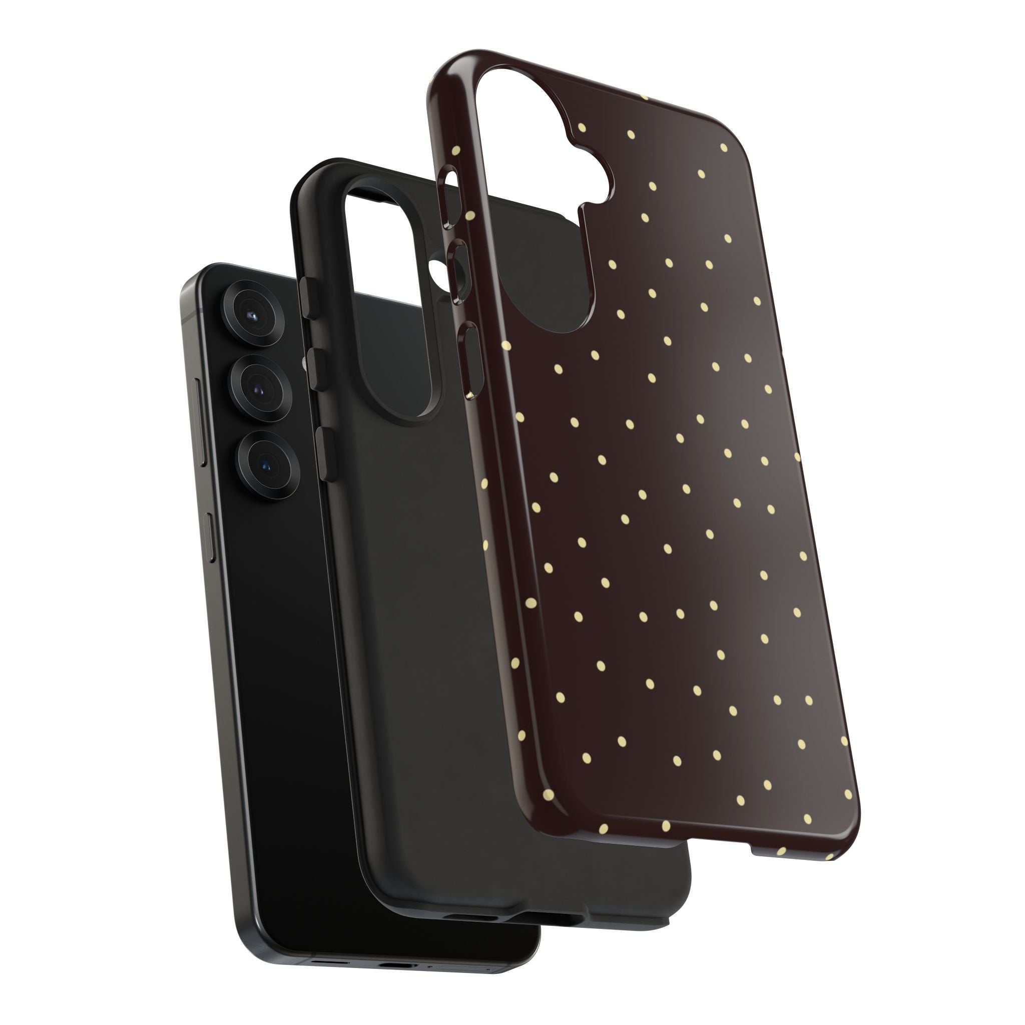 Brown Gold Polka Dot Tough Phone Case