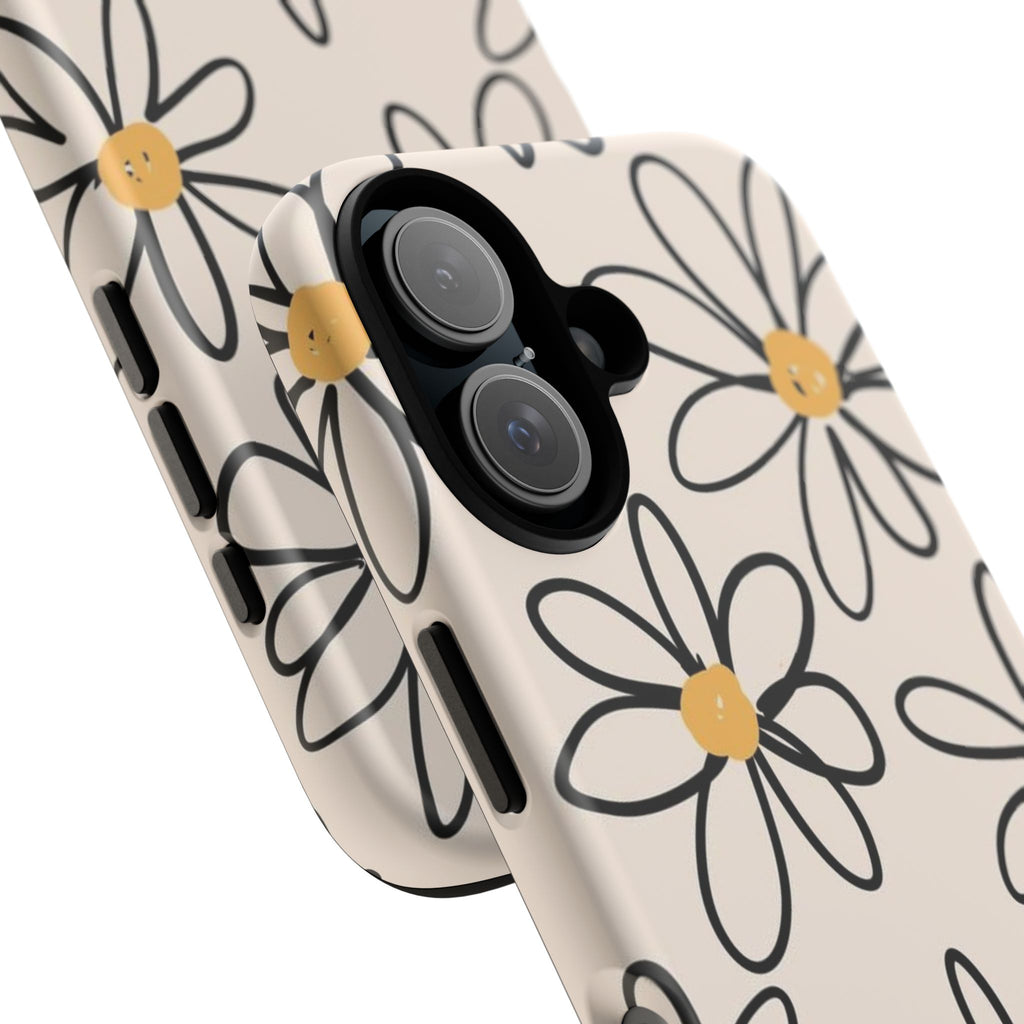 Daisy Sketch iPhone Case — Floral Protective Phone Cover