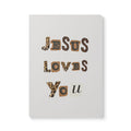 Jesus Loves You Leopard Print Softcover Journal