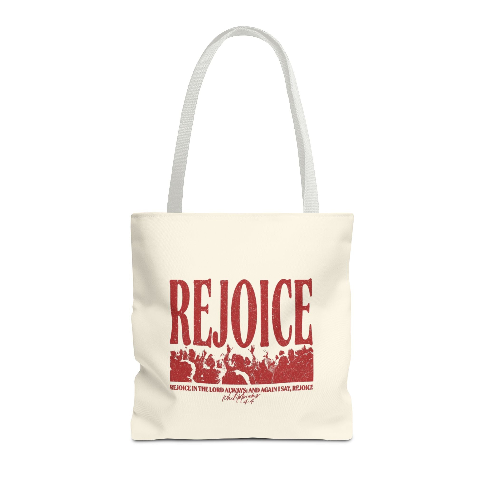 "Rejoice" Graphic Tote Bag