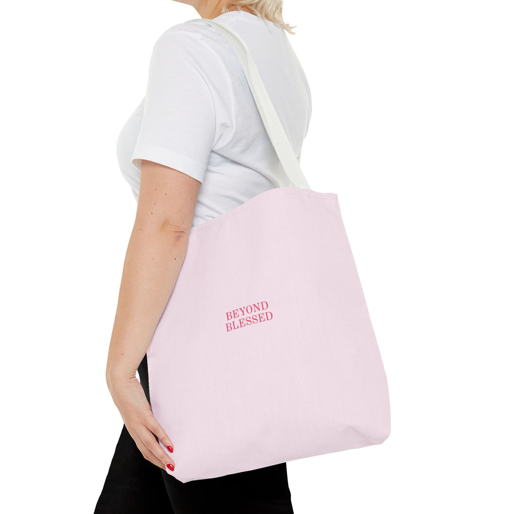 Beyond Blessed Pink Tote Bag – Inspirational Everyday Carry Tote