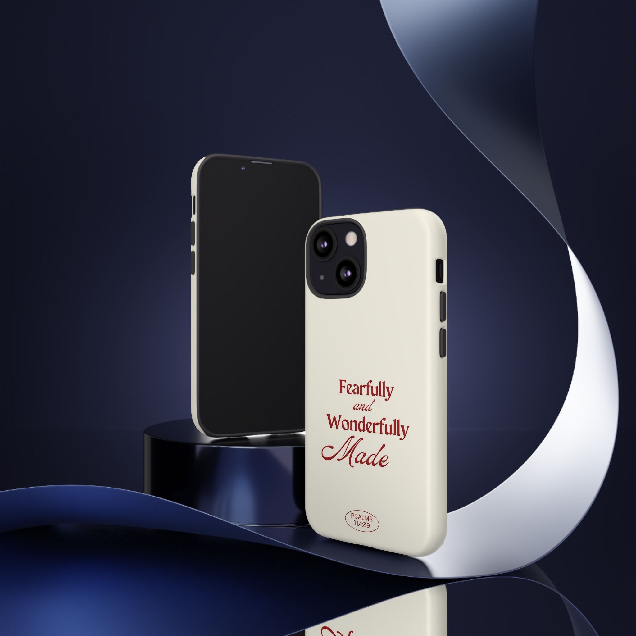 Tough Phone Case — "Fearfully and Wonderfully Made" Christian Scripture Protective Case
