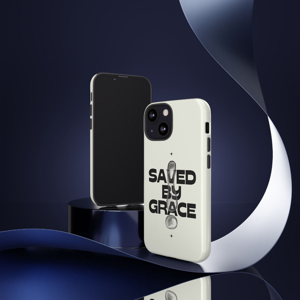 Saved By Grace Tough Phone Case — Christian Faith iPhone Cover