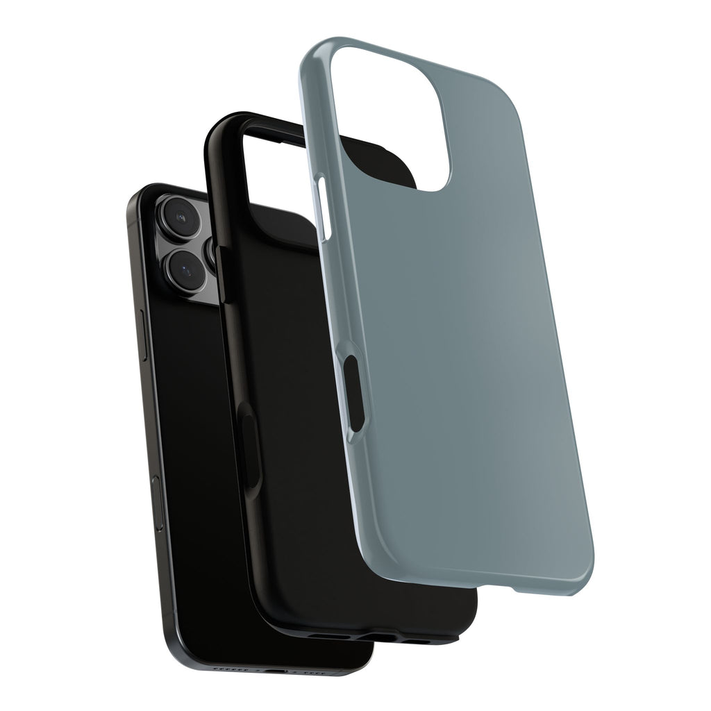 Tough iPhone Case - Blue/Grey Color