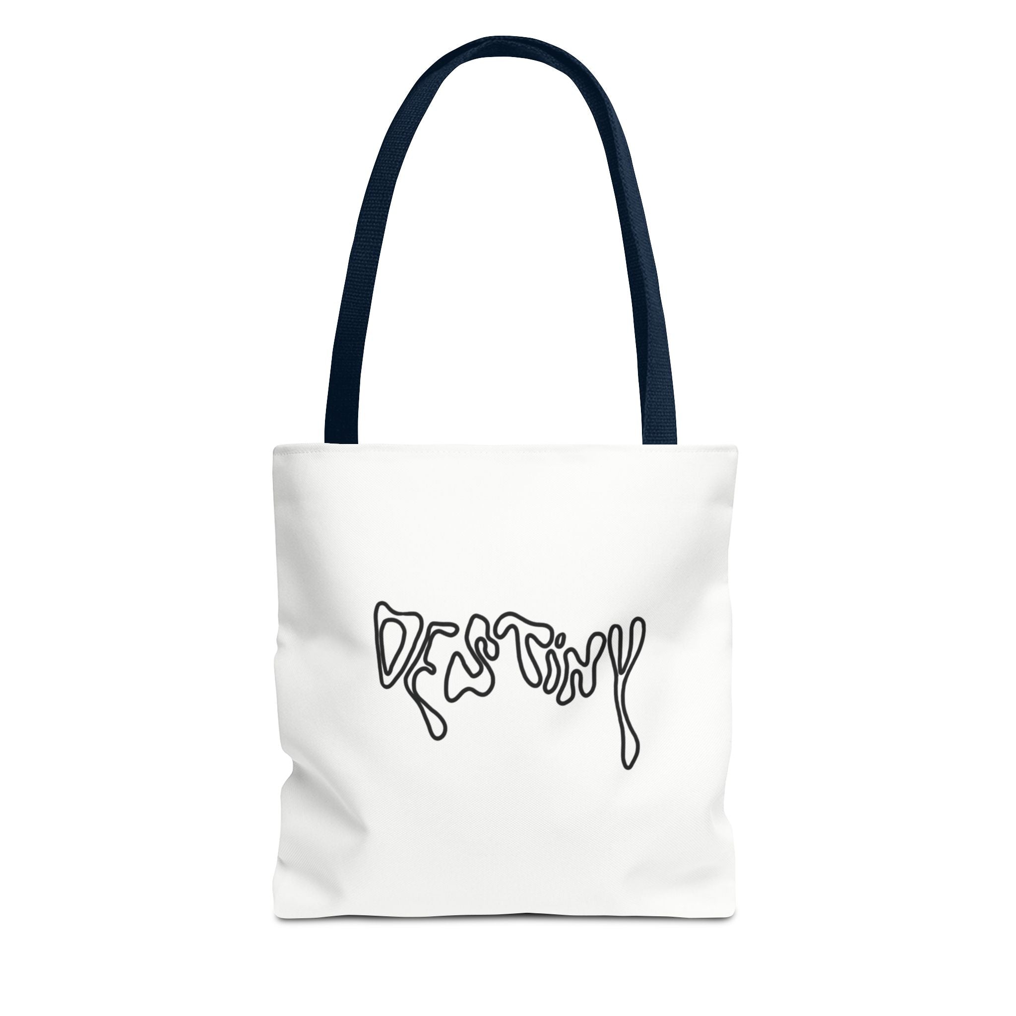 Destiny Script Tote Bag – Minimalist Graphic Canvas Tote