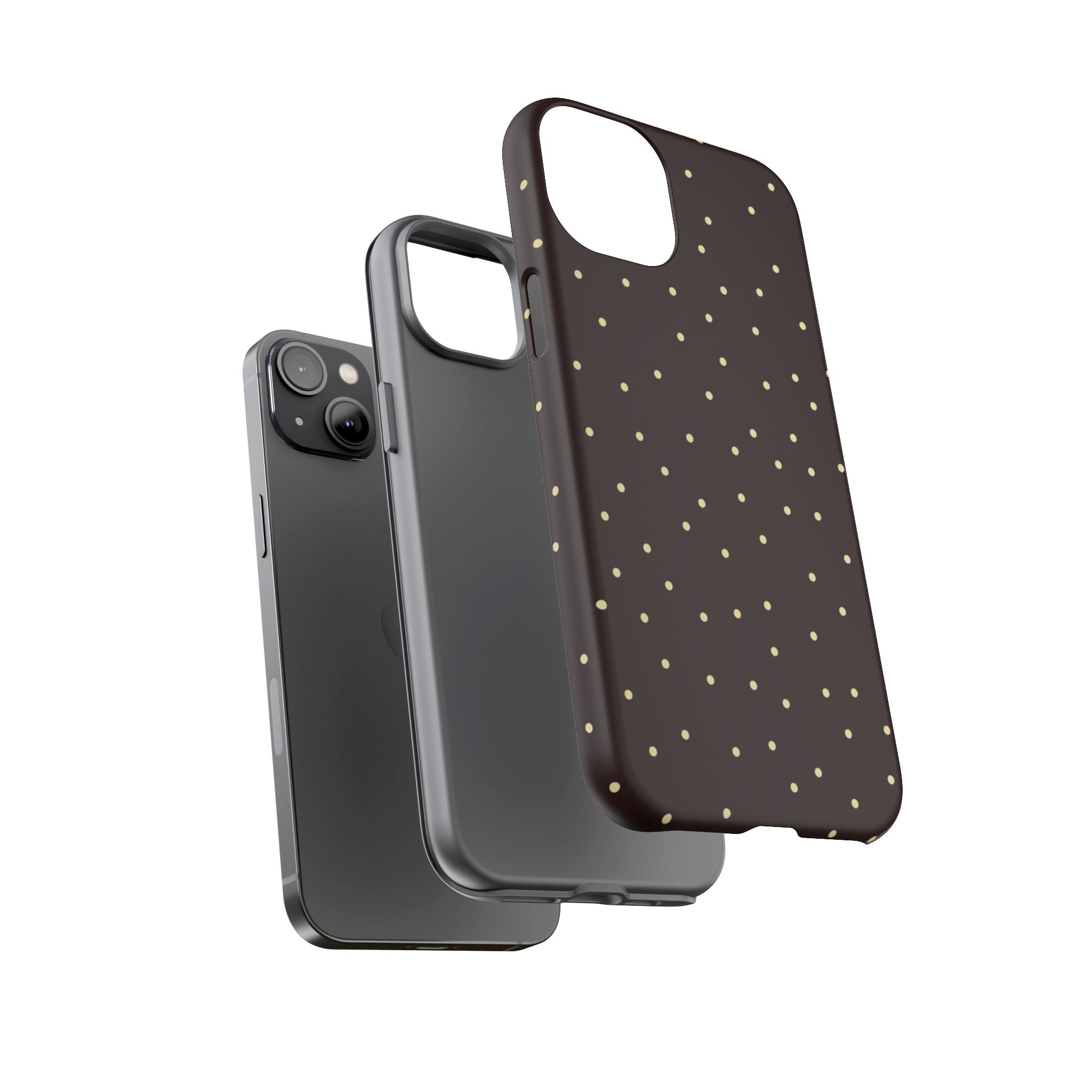 Brown Gold Polka Dot Tough Phone Case