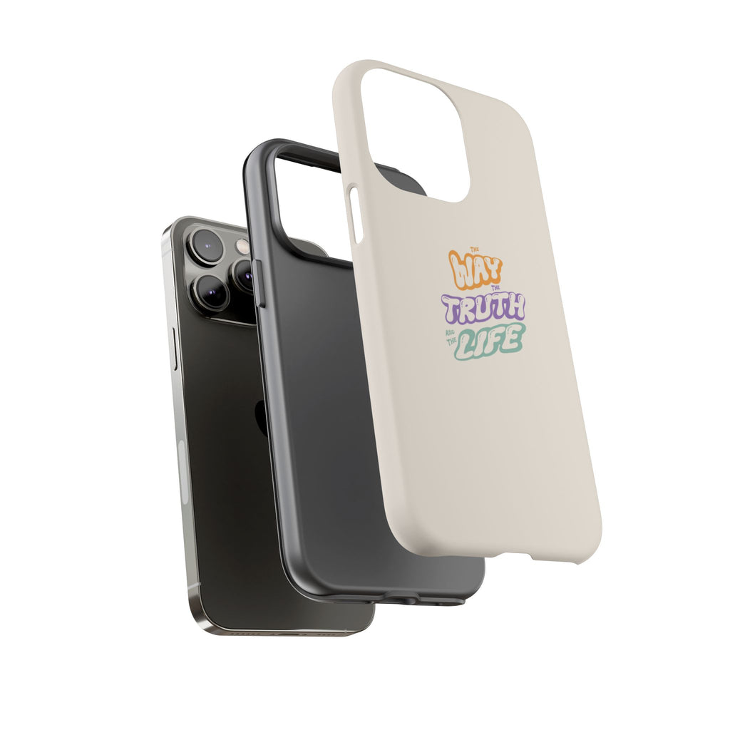 'Way,Truth,Life' Pastel Graphic Protective Tough Case