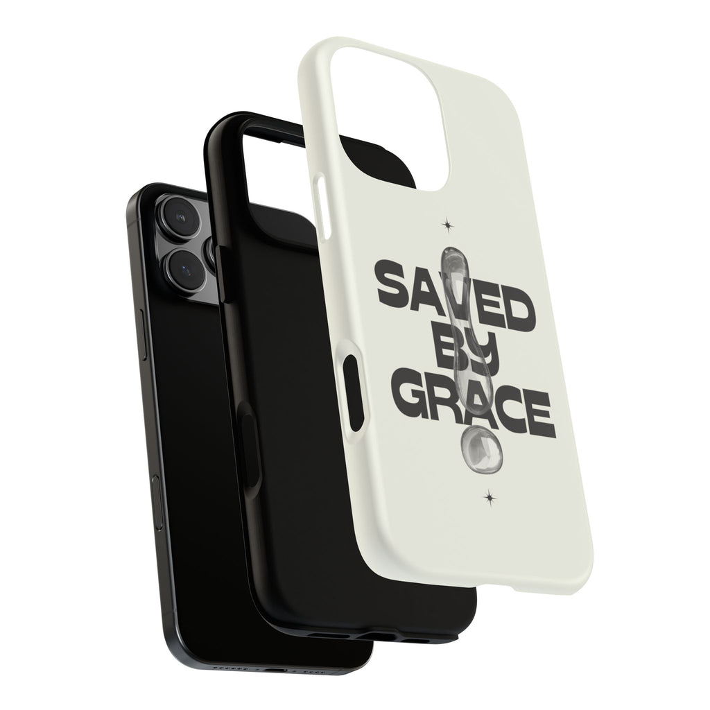 Saved By Grace Tough Phone Case — Christian Faith iPhone Cover