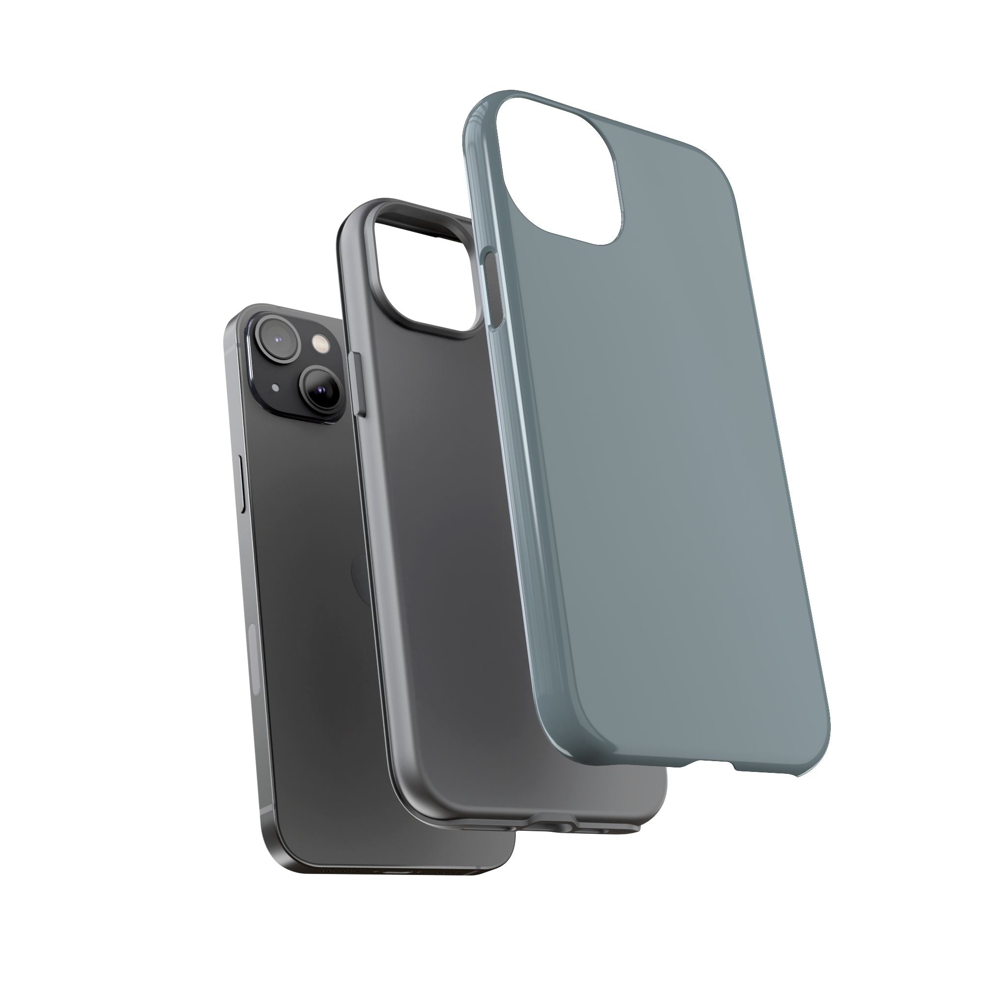 Tough iPhone Case - Blue/Grey Color