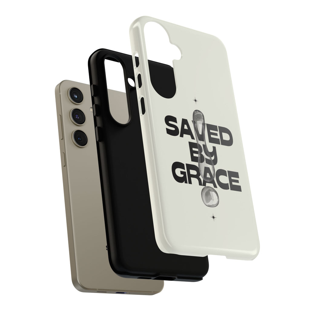Saved By Grace Tough Phone Case — Christian Faith iPhone Cover