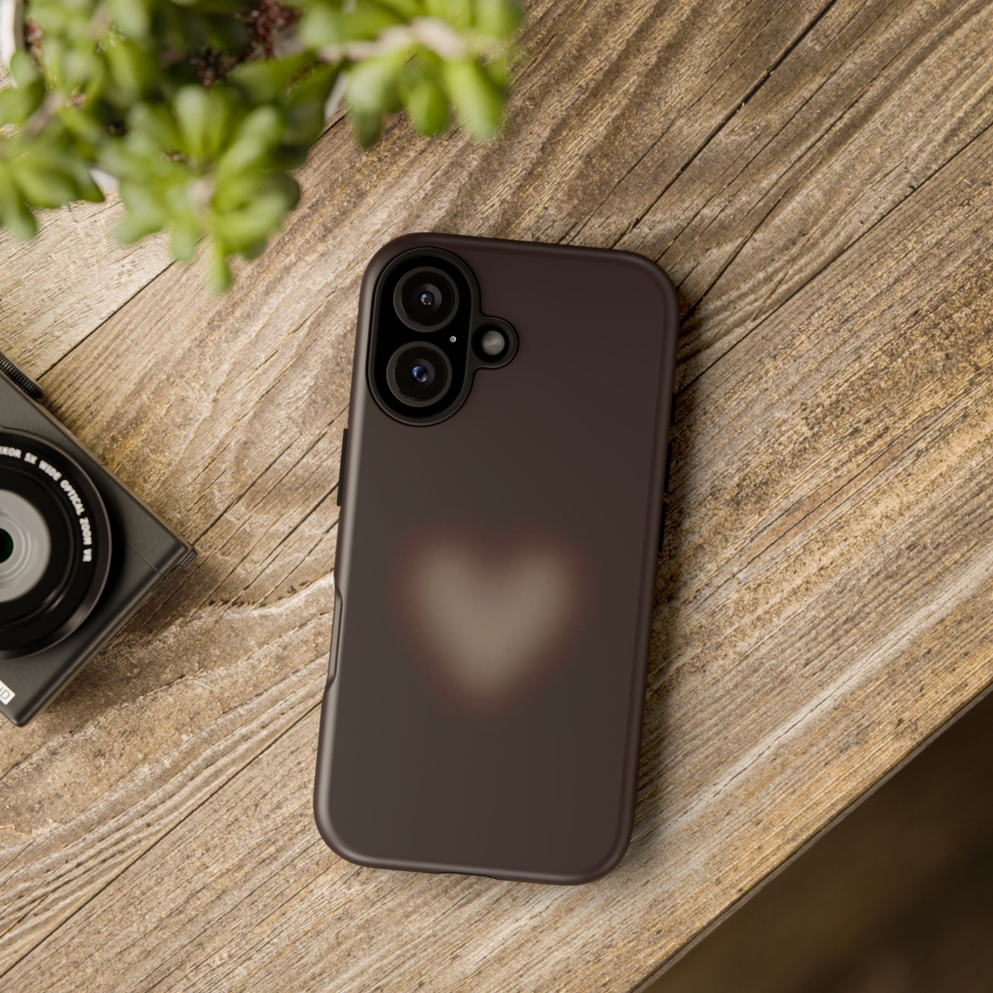 Tough Cases — Blurred Heart Protective iPhone Case