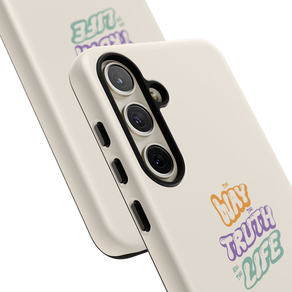 'Way,Truth,Life' Pastel Graphic Protective Tough Case