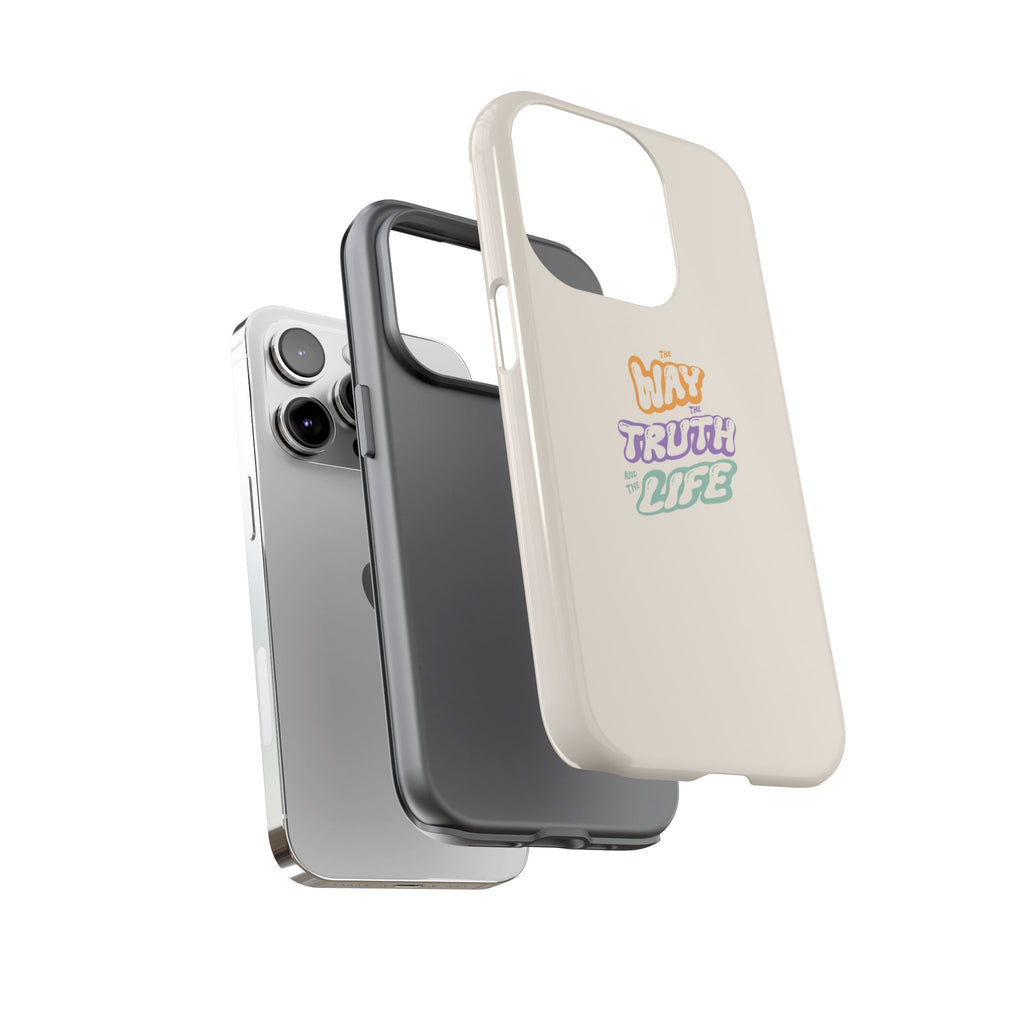 'Way,Truth,Life' Pastel Graphic Protective Tough Case