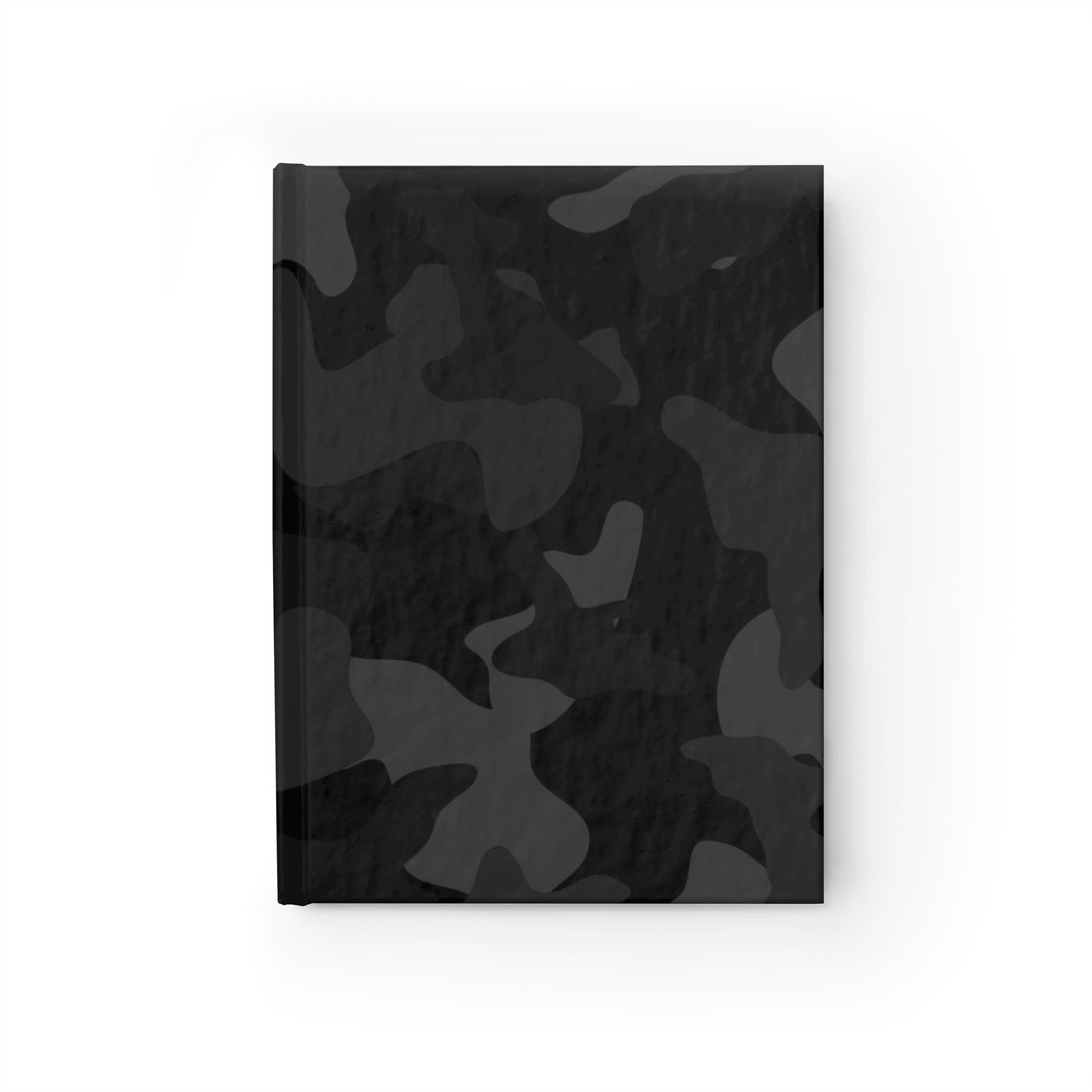 Camouflage Black Ruled Journal — Lined Hardcover Notebook for Notes & Daily Planning
