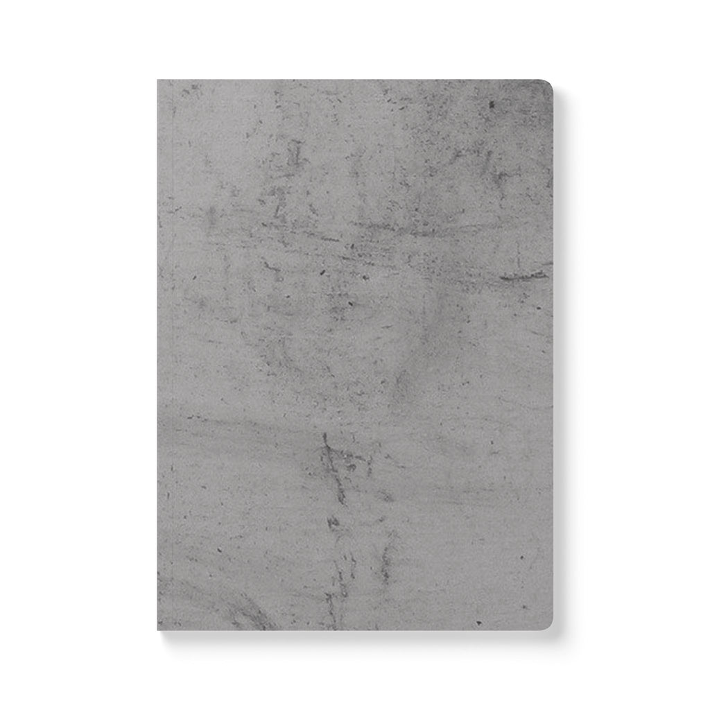 Concrete Texture Softcover Journal — Gray Stone Notebook