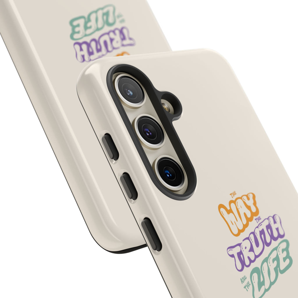 'Way,Truth,Life' Pastel Graphic Protective Tough Case