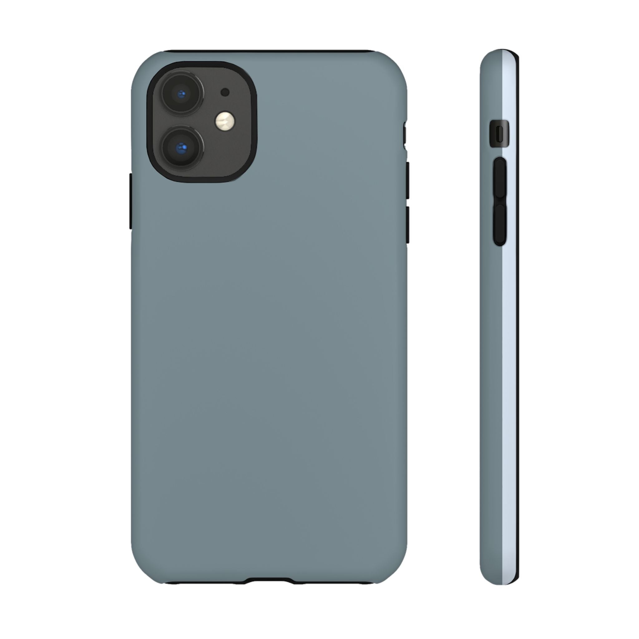 Tough iPhone Case - Blue/Grey Color