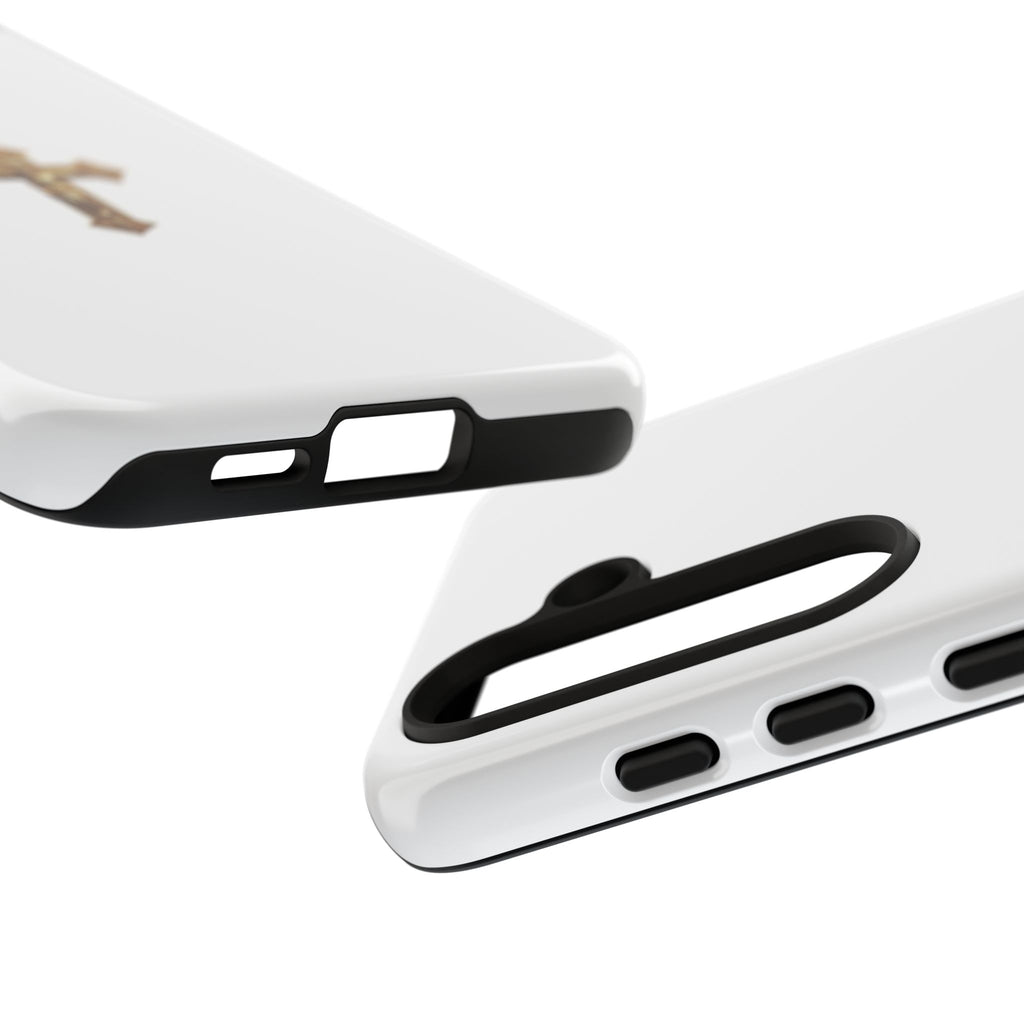 Gold Cross Tough Phone Case | Protective Cover