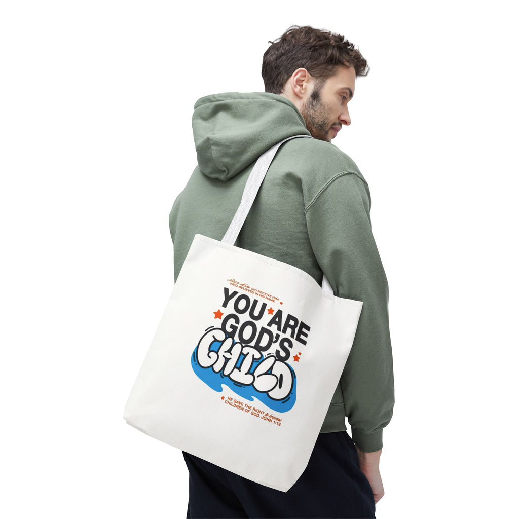 Inspirational "You Are God's Child" Tote Bag