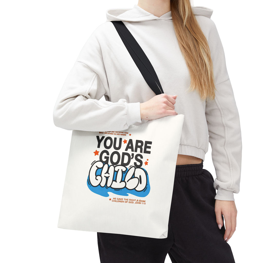 Inspirational "You Are God's Child" Tote Bag