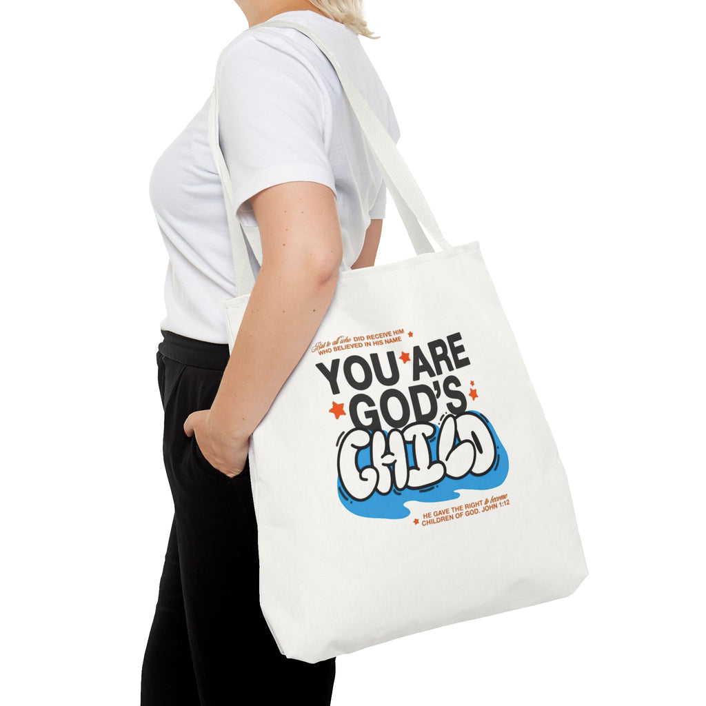 Inspirational "You Are God's Child" Tote Bag