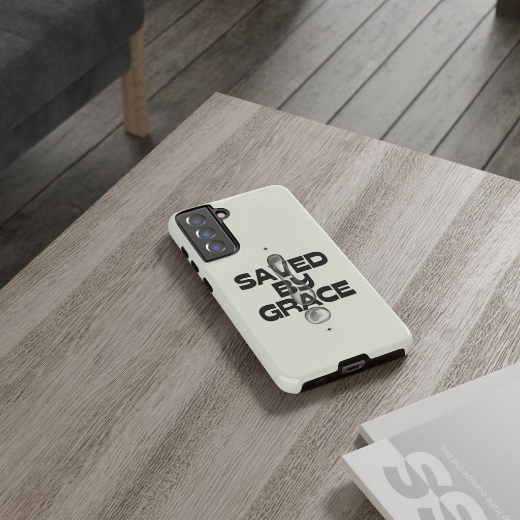 Saved By Grace Tough Phone Case — Christian Faith iPhone Cover