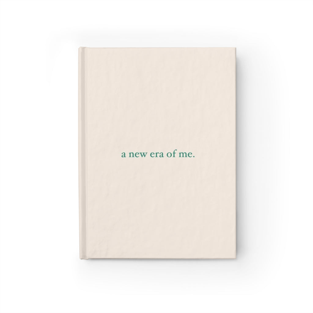 Hardcover Journal "a new era of me." Minimalist Lined Notebook
