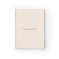 Hardcover Journal "a new era of me." Minimalist Lined Notebook