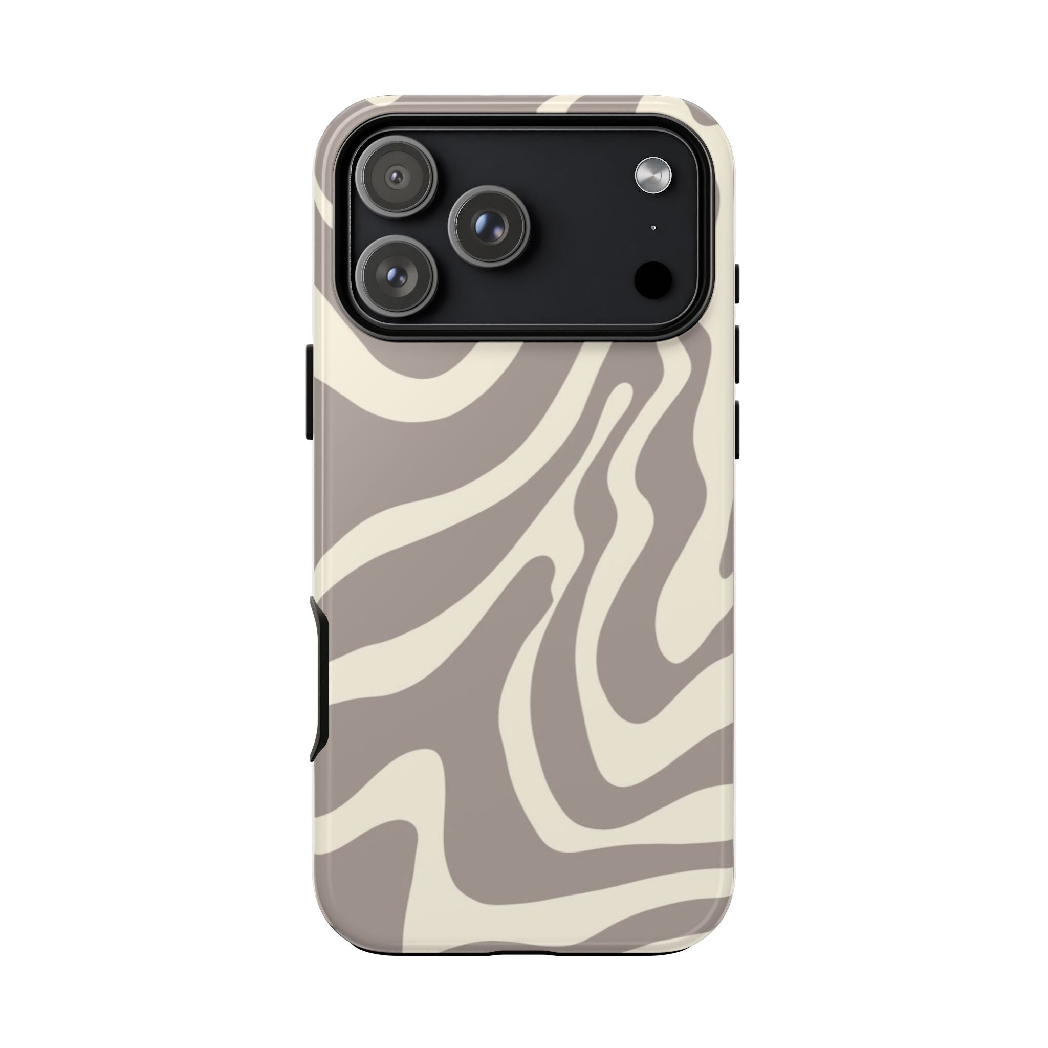 Neutral Zebra Print Tough iPhone Case