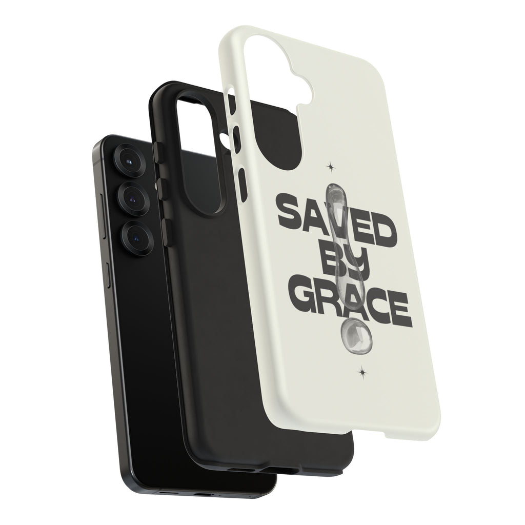 Saved By Grace Tough Phone Case — Christian Faith iPhone Cover