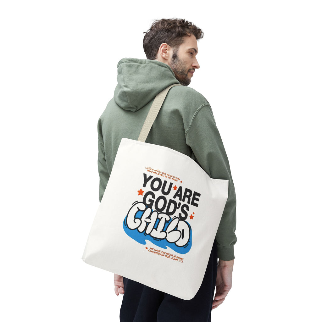 Inspirational "You Are God's Child" Tote Bag