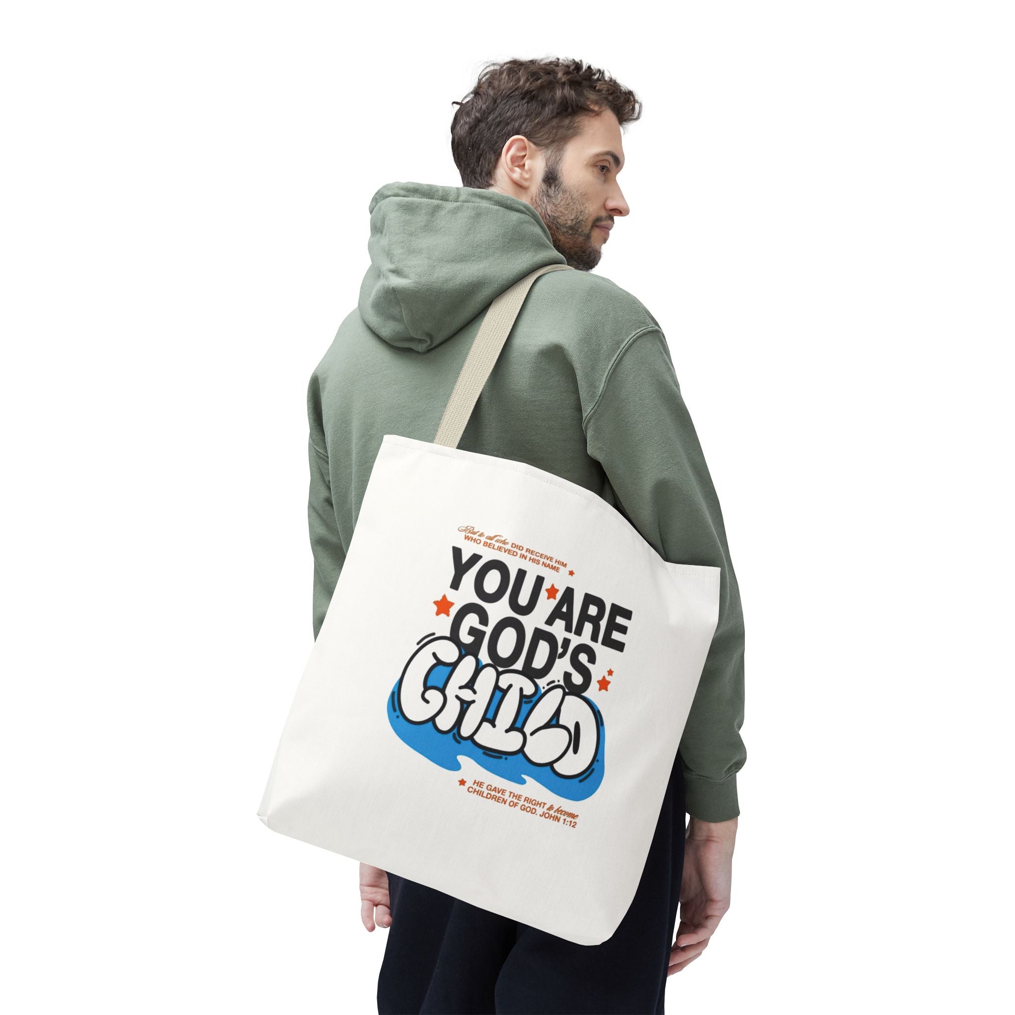 Inspirational "You Are God's Child" Tote Bag