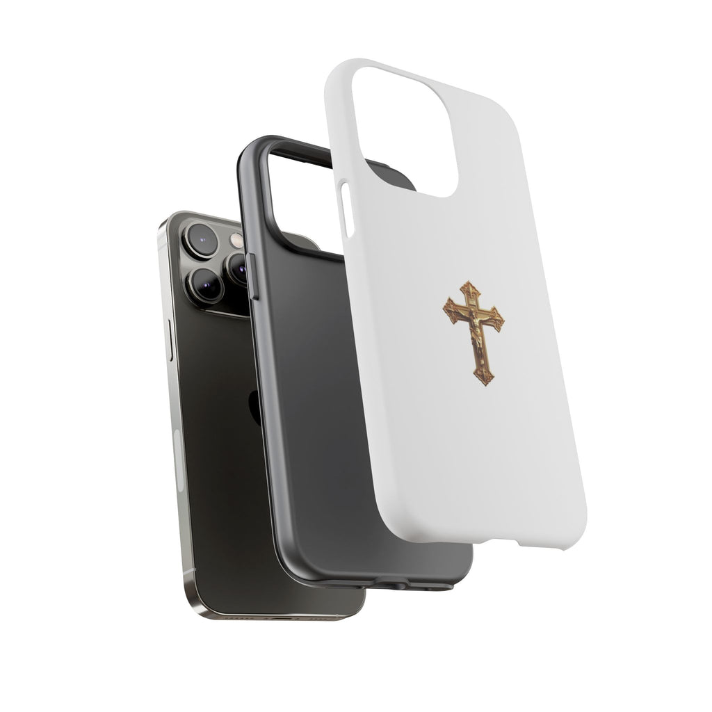 Gold Cross Tough Phone Case | Protective Cover