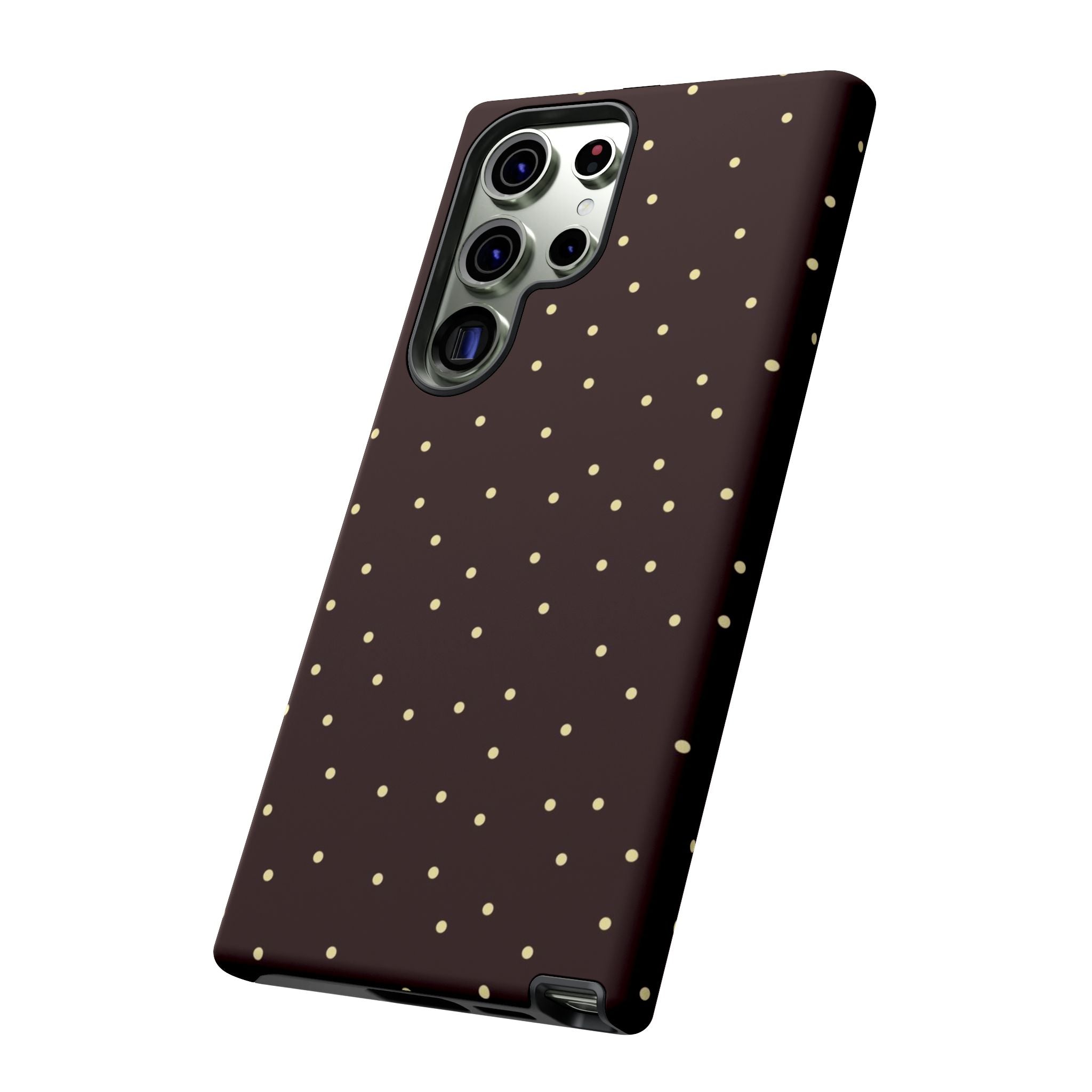 Brown Gold Polka Dot Tough Phone Case