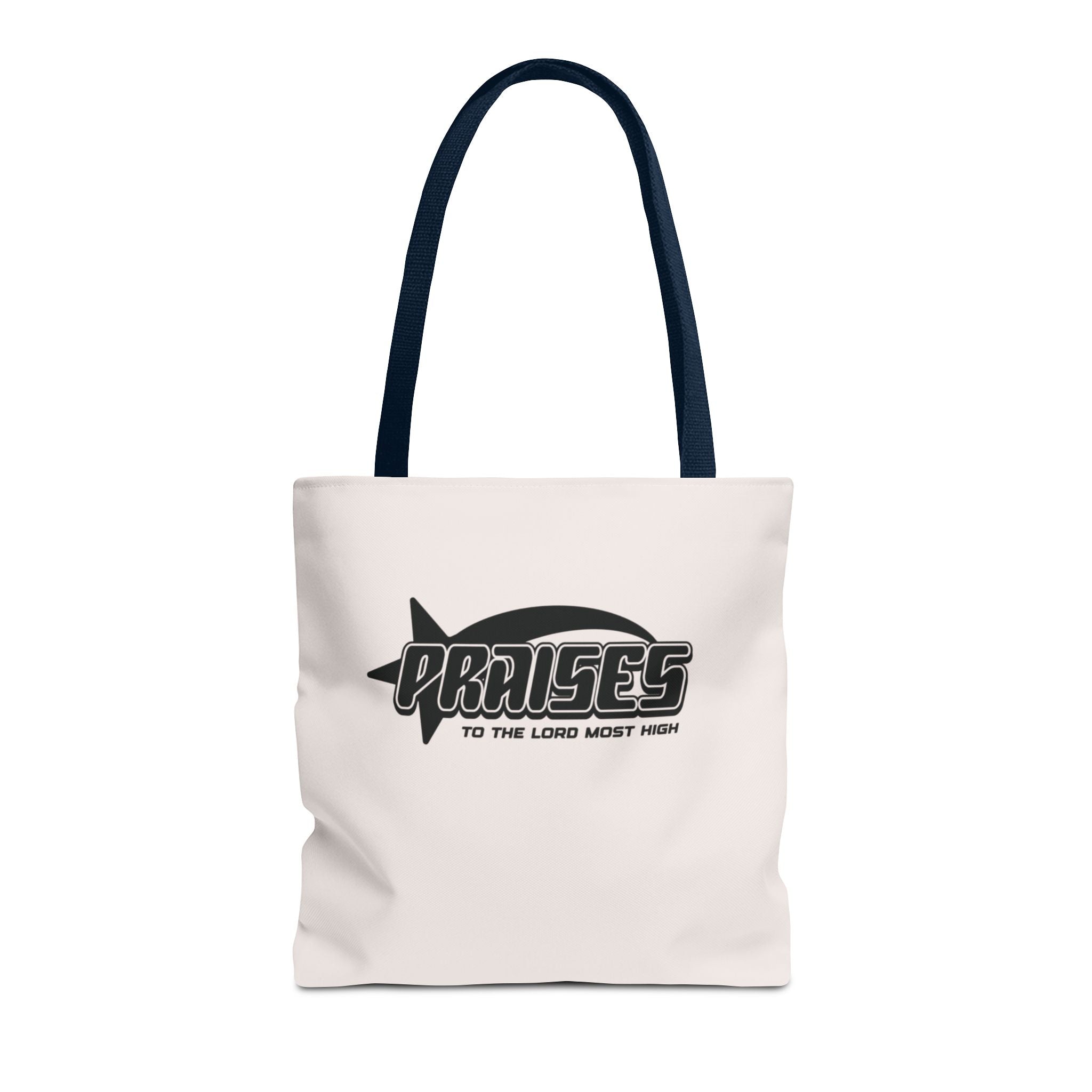 Praise Tote Bag — 'Praises to the Lord' Scripture Canvas Tote