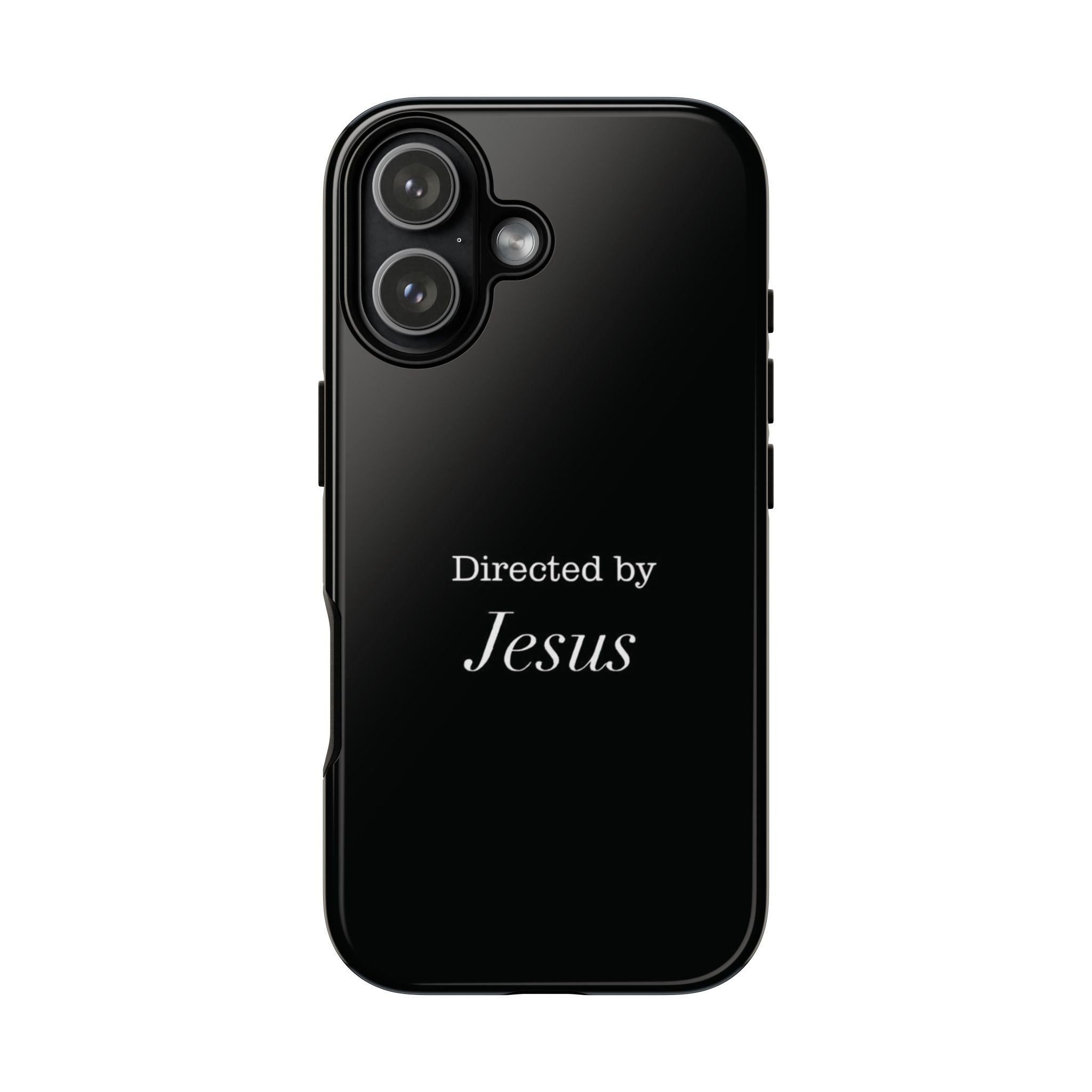 Directed by Jesus Tough Phone Case — Faith Black Protective Case